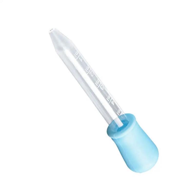 5/10Pcs 5Ml Small Silicone Plastic Pipette Dropper Feeding Medicine Liquid Eye Ear Pipette Dropper Lab Experiment Toys Gift