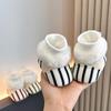 Soft Sole Velvet-Lined Baby Shoes, Non-Slip, for 0-12 Months (Autumn/Winter).