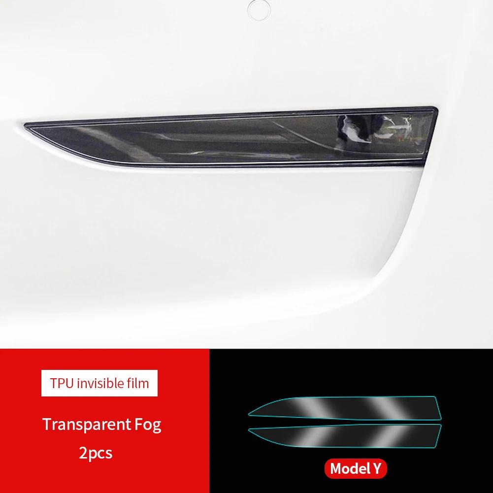 

Для Tesla Model 3 YSX TPU Blackened Headlight Paillight Foglight Protective Film Headlight Pills Changeing Color