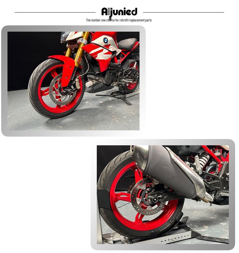BMW G310R/G310GS Motorcycle Crash Bars & Axle Bumpers for Front/Rear Wheel Protection