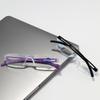 New Fashion Reading Glasses Men Ultra-Light Retro Rimless Corrective Eyewear Women Transparent Computer Eyeglass +1.0 +1.5 +2.0
