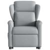 Recliner Chair with Rising Function Light Grey Fabric