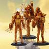 Gold Clock Man Action Figure Hand-made Joint Movable Transforming Clock Man King Toy Decor 17cm Pvc