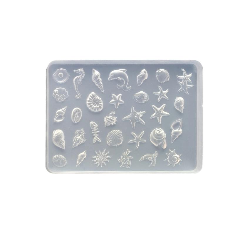 Japanese Ocean Themed Shell Nail Art Silicone Mold High Transparency Mini Jewelry Crafting Tool for DIY Nail Design and Accessories 1
