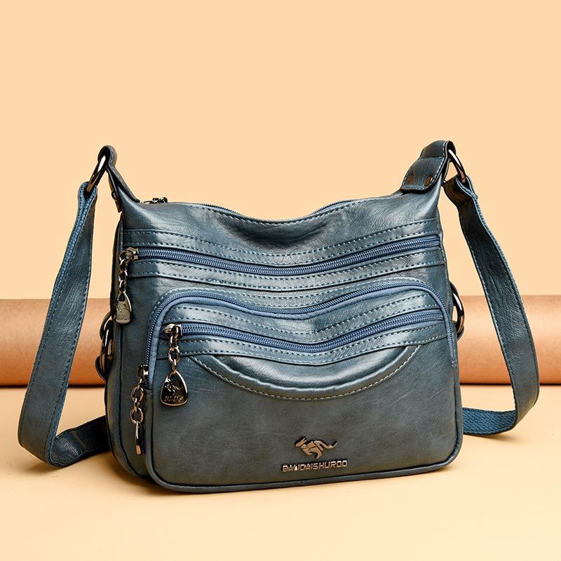 Bag women's new medium mother bag fashion mother-in-law bag large capacity shoulder messenger bag