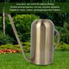 Stainless Steel Long Spout Watering Can Garden Watering Pot Irrigation Tool Gold 1.5L