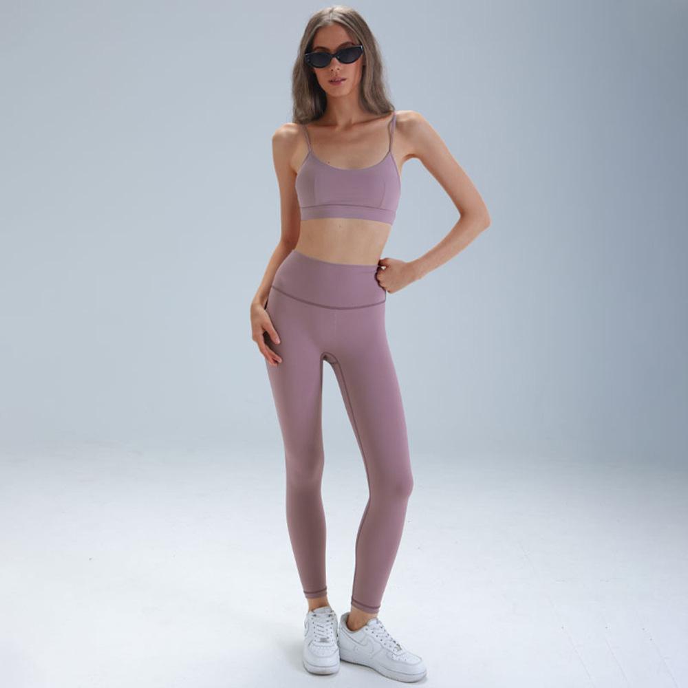 New short jacket ALOSCO yoga three-piece yoga fitness suit quick-drying fitness sportswear running suit