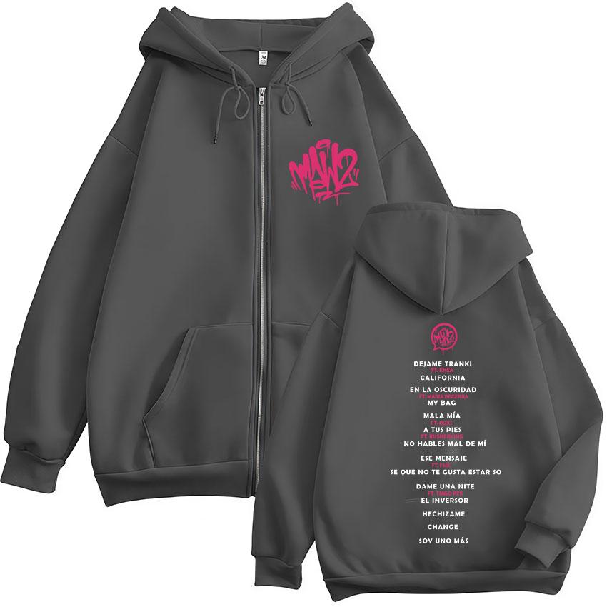 Rapper Lit Killah Tour Album Felpa con Zip da Uomo Larga Casual Oversize Felpa Hip Hop Gotica Giacca con Manica Lunga Felpa con Cappuccio