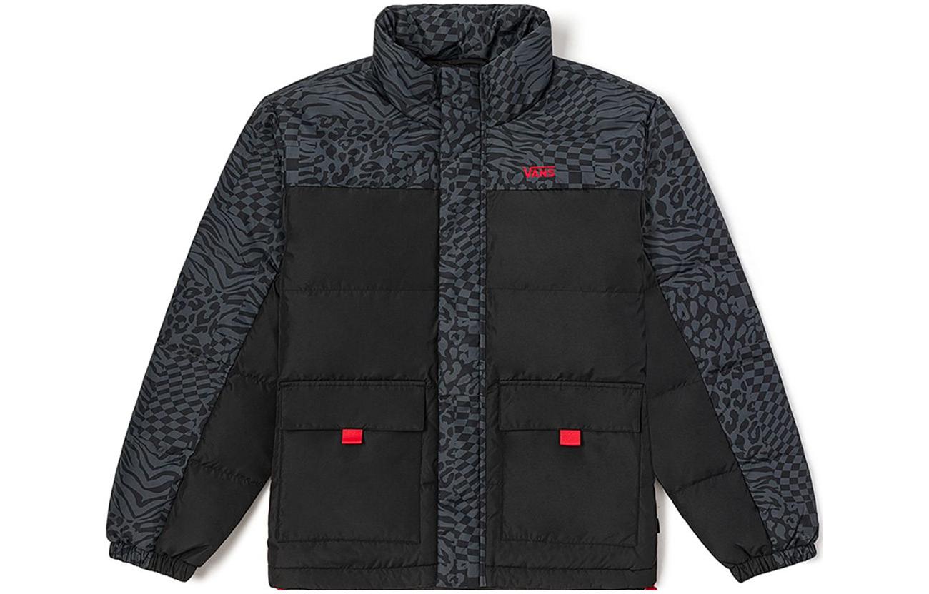 Vans Down Jackets Unisex Black Stand Collar Moderate VN0A7YJIBLK XL