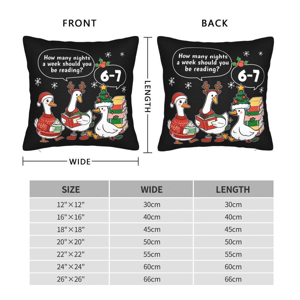 Pillow Cover Teacher 67 How Many Nights a Week Should You Be Reading  Kawaii Pillow Case For Living Room Sofa Pillowcases