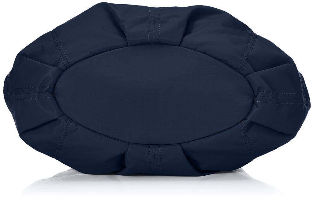 Isaac Recycled Nylon Fluffy Tote Bag, Small, Y01-03-01, Navy