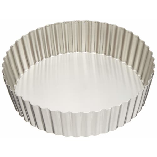 Suncraft Quiche Pan with Removable Bottom, 18cm, Made in Japan, Stainless Steel, for Pastry and Confectionery, PP-695, Silver