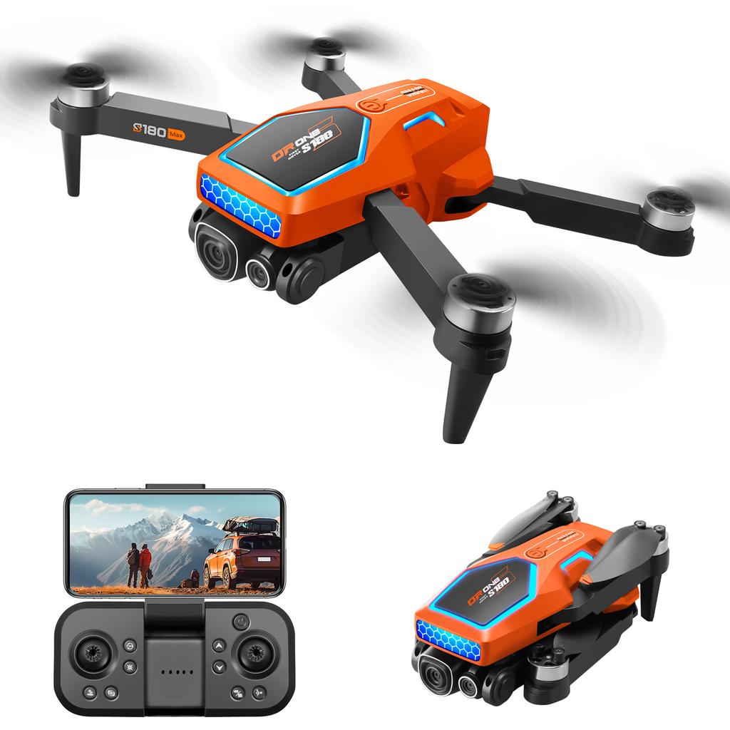 Remote Control Quadcopter for Kids with Camera 8K 3 Camera Brushless Motor Obstacle Avoidance