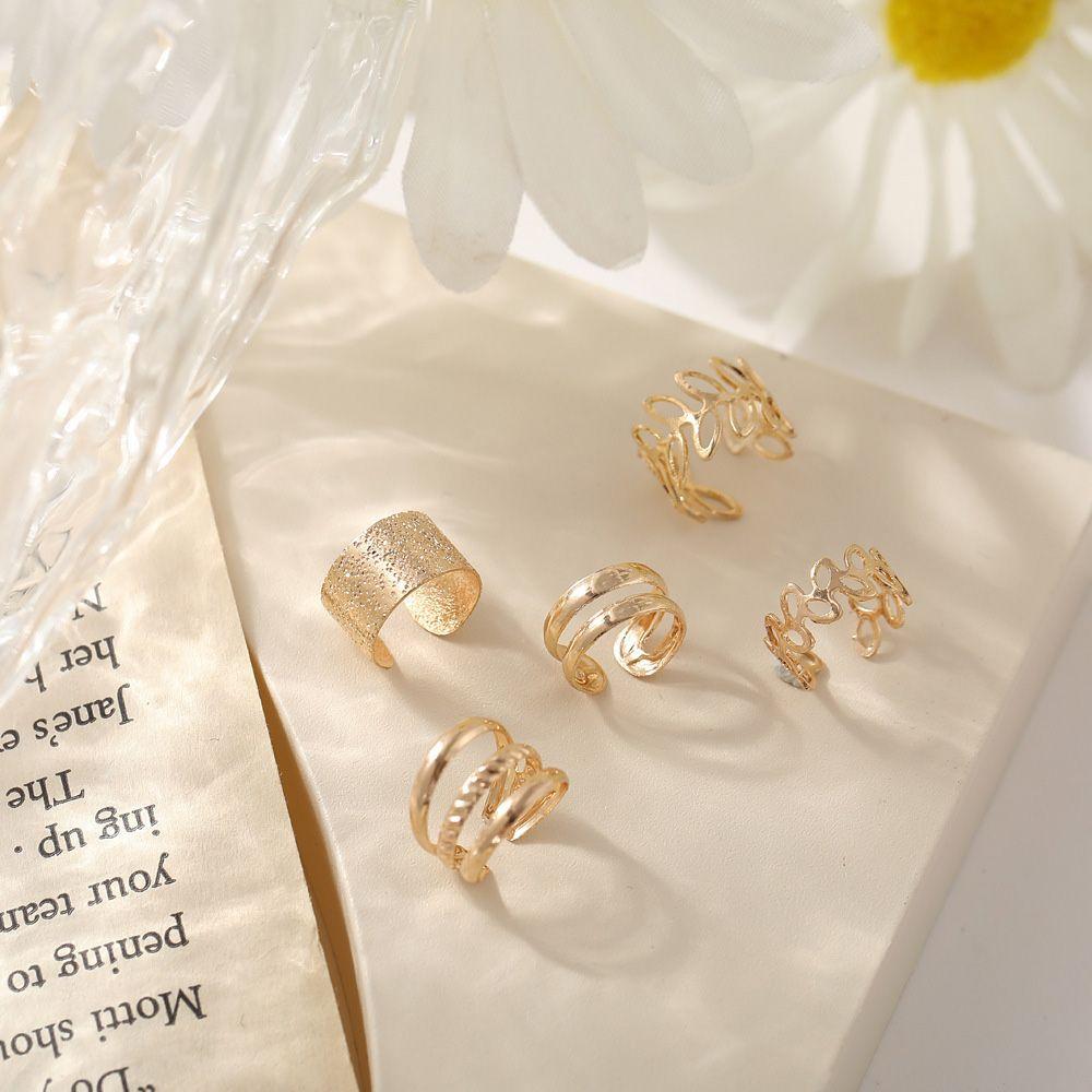 C-Shape Gift Multi-layer For Women Korean Style Earrings Earring Set Ear Bone Clips Leaves Ear Cuff