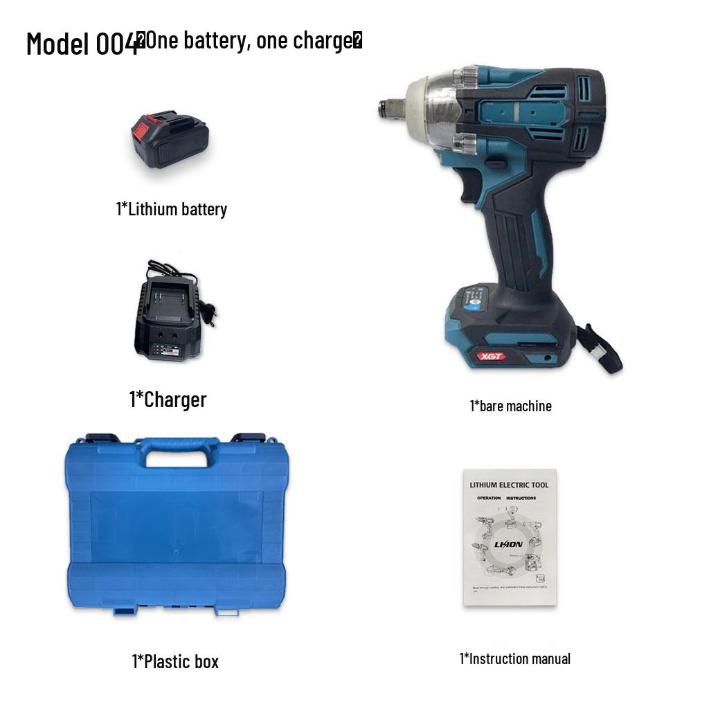 Makita Style Brushless Lithium-Ion Impact Wrench Set for Scaffolding Workers - Models DTW285, DTW300, DTW004