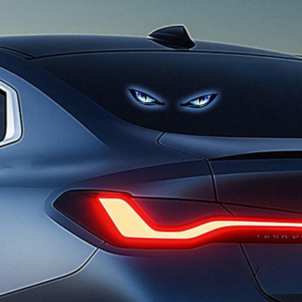 Suction Cup Installation Car Demon Eye Light Cool Rear Window Light  Universal