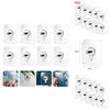 Non Drill Adhesive Hook Stainless Steel Transparent Wall Mount For Home Organization