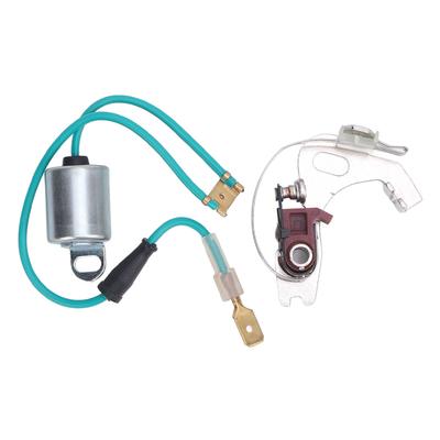 Distributor Points and Condenser Set Metal Construction Professional Distributor Points Kit Replacement for Lucas 43D
