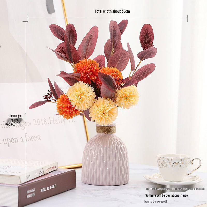 New Nordic High-End Artificial Flower Arrangement for Living Room and Dining Table Home Décor Art.