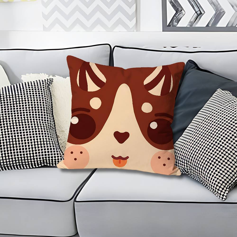 AAdopts Me Game Pillow Cases for Bedroom Living Room Sofa Home Decor Polyester Cushion Cover with Zipper