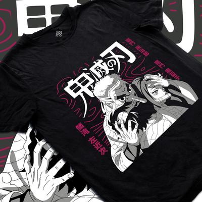 Anime T-Shirt Stil Krieger Grafik T-Shirt Inspiriert Kimetsu No Yaiba Cosplay