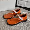 2025 Summer New Flat Bottom Buckle Strap Women's Sandals Casual Versatile Comfort Pinch Toe Concise Beach Sandals Women