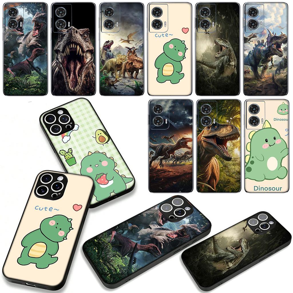 Cartoon Dinosaur Phone Cover Case for Xiaomi Redmi Note 14 12 13 ProPlus A3 Pro Plus 12C 13C 14C 5G 4G Casing