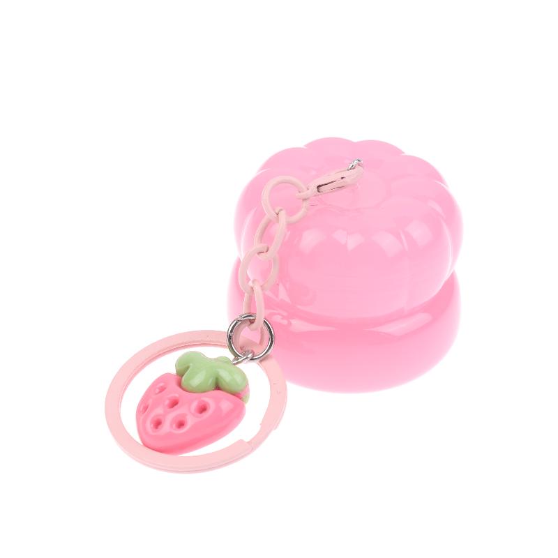 1 Stück 5G Mini Leere Plastik Lippenmasken Tiegel mit Schlüsselanhänger Anhänger Lippenbalsam Dosen Creme Lippenbalsam Behälter Lippenstift Make-up Behälter