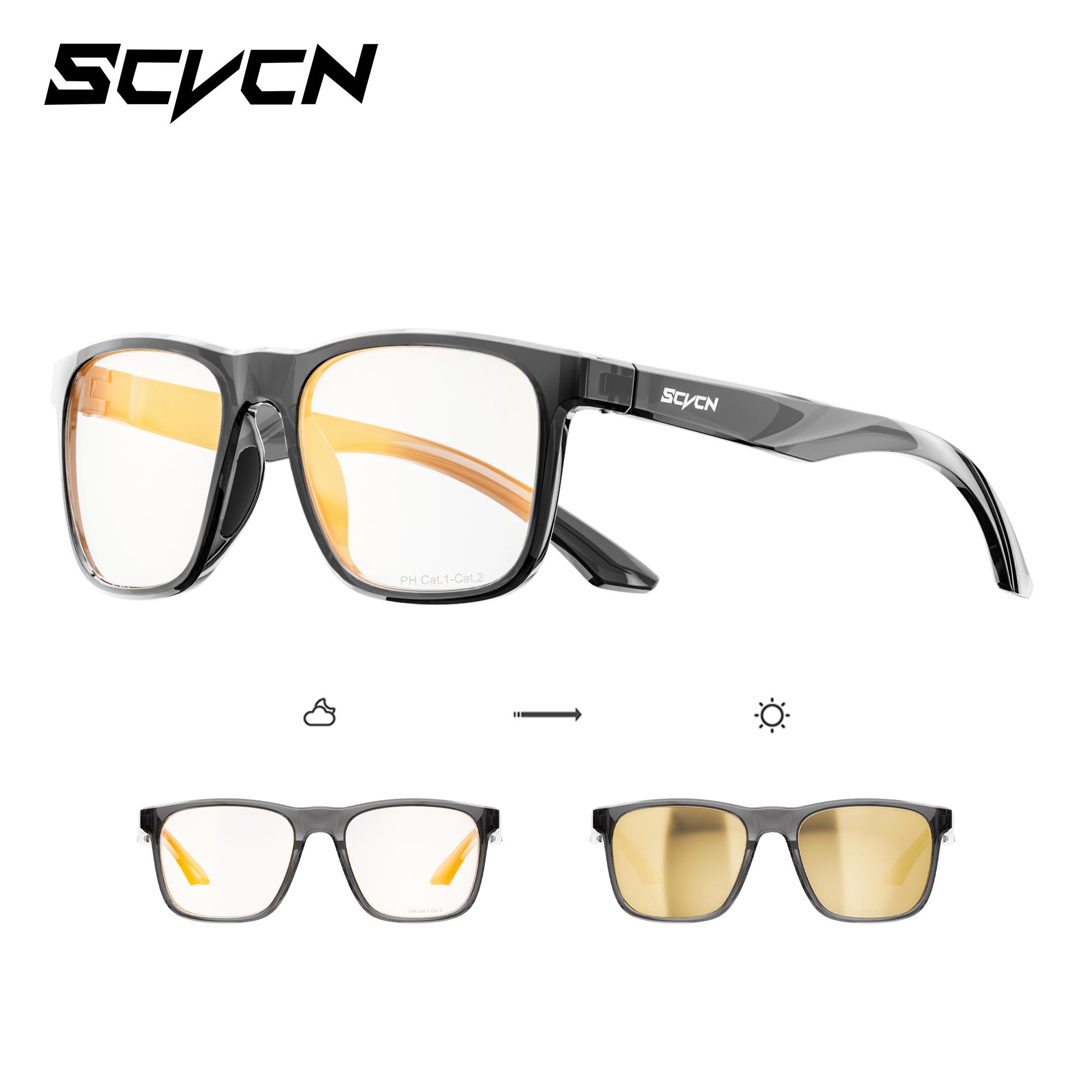 

Scvcn Fashion Polarized Cycling Glasses UV400 Cycling Sunglasses Bike Eyewear Men MTB Sports Bicycle Glasses Outdoor Sunglasses