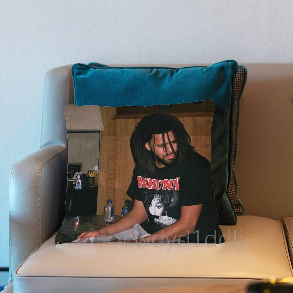 JCole The Fall Off Pillow Case Short Plush Sofa Decorative Gift Home Doublesided Printing Cushio
