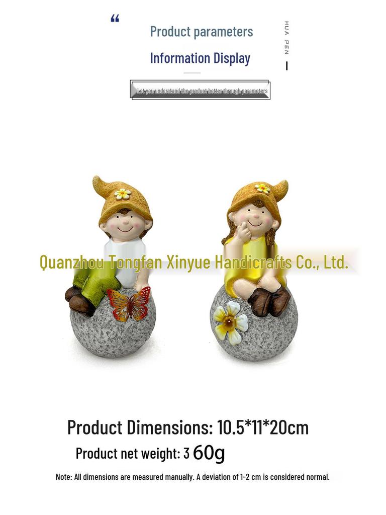 Ceramic Pumpkin Man Home Decor - Harvest Festival Resin Gift