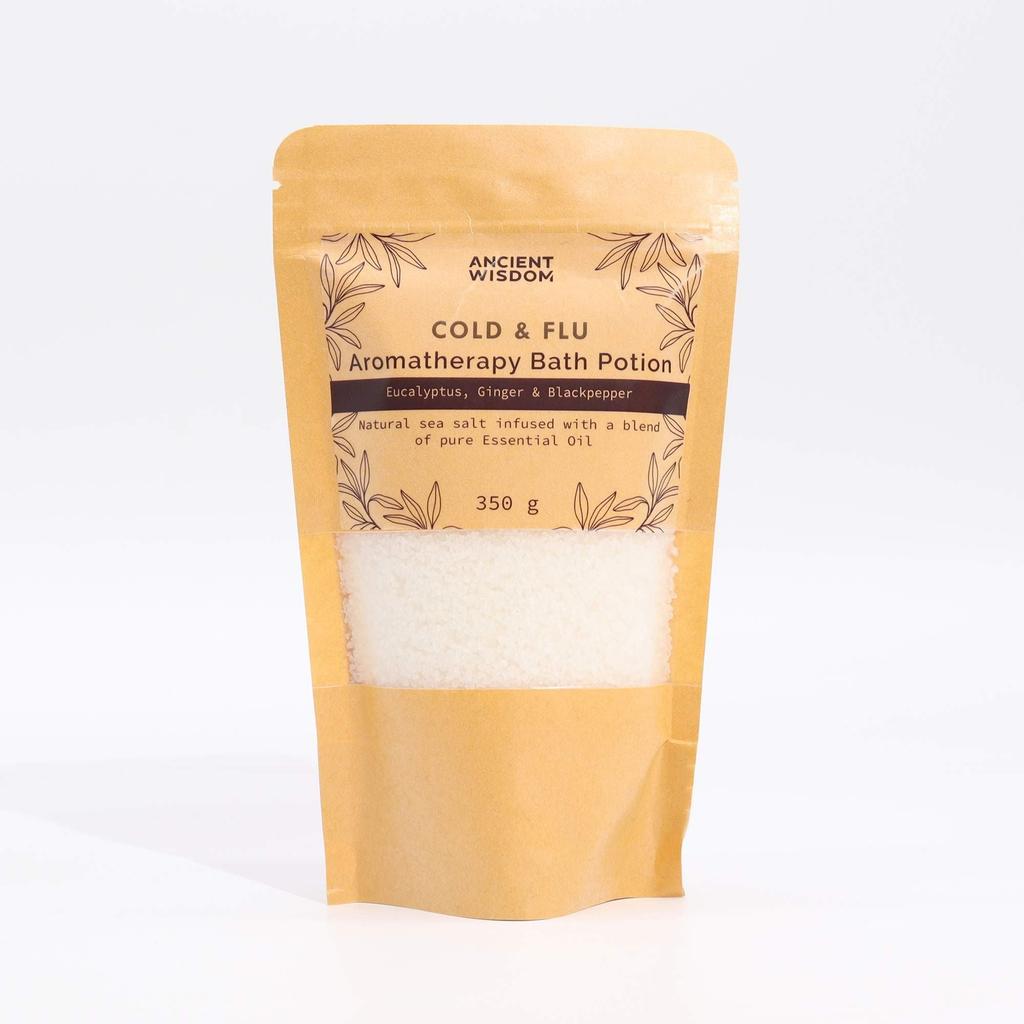 2x Aromatherapy Bath Salts - Eucalyptus Cold and Flu 350g