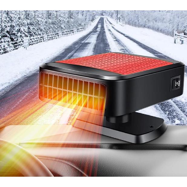 

Car Heater, 12V 200W Windshield Defroster Portable Car Heater that Plugs into Cigarette Lighter, 360° Rotatable Car Heaters for Vehicle,SUV,RV,Jeeps червоний