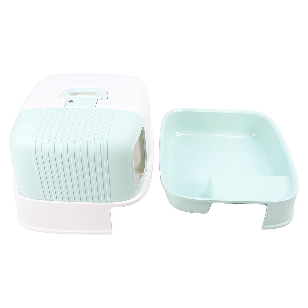 Cat Litter Box Anti Splashing Odor Resistant Stylish Look Enclosed Kitty Litter Box Cat Toilet for