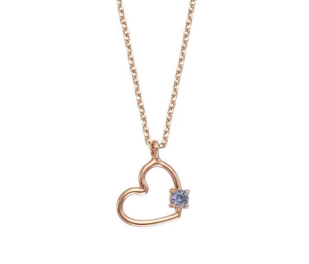 LLOYD Heart Birthstone GOLD Necklace LNT17105T