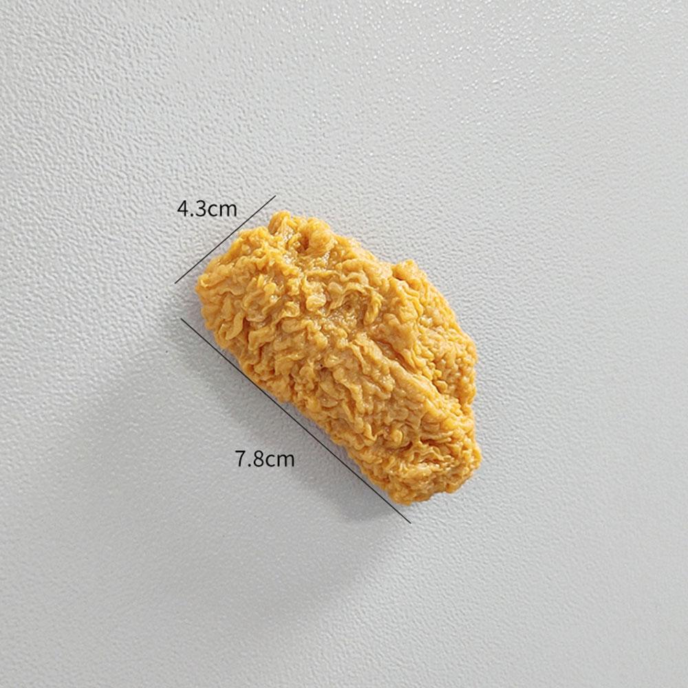 Three-Dimensional Design Simulation Food Chicken Legs And Wings Personality Home Decor Fridge Magnet Refrigerator Decoration