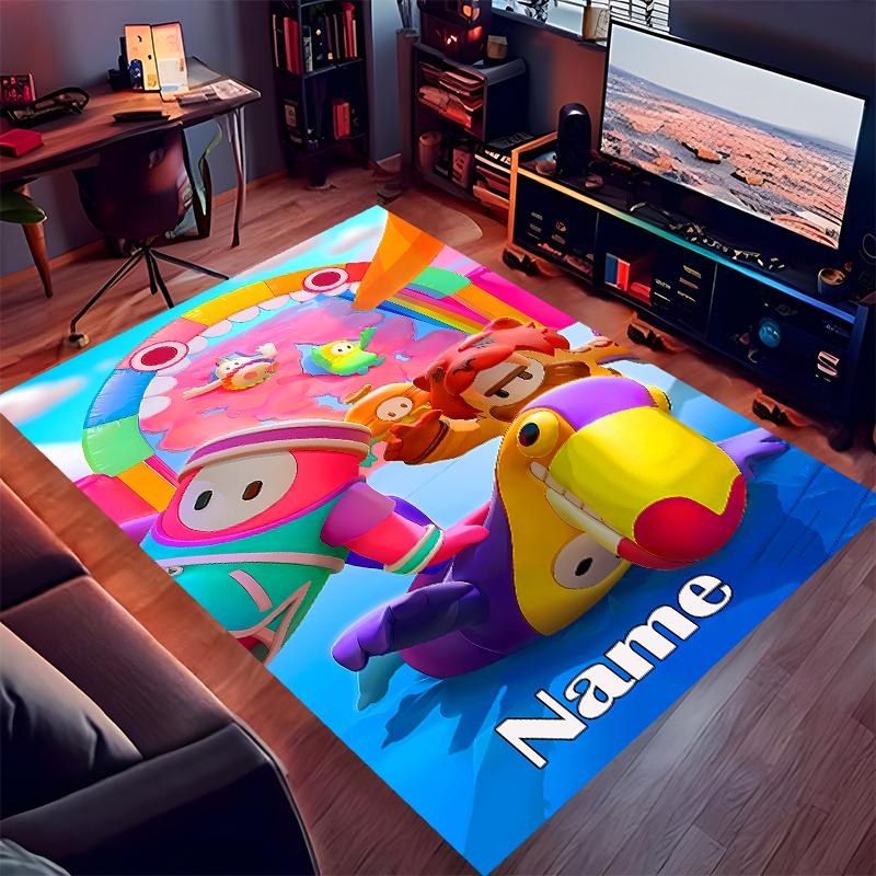 Custom personalization Stumble Guys Print Area Rug - Soft, Washable Non-Slip Indoor Mat,Living Room,Home&Office Decorative Rug