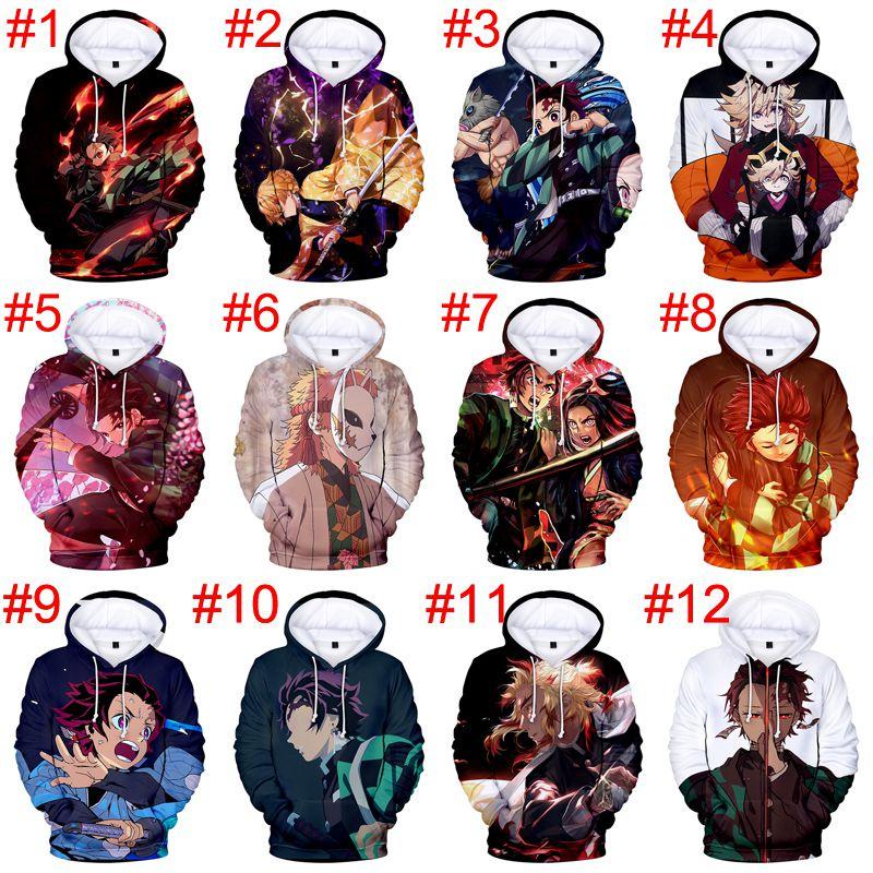 Vibrant Demon Slayer Kimetsu No Yaiba 3d Printed Hoodie Sweatshirt For Casual Wear