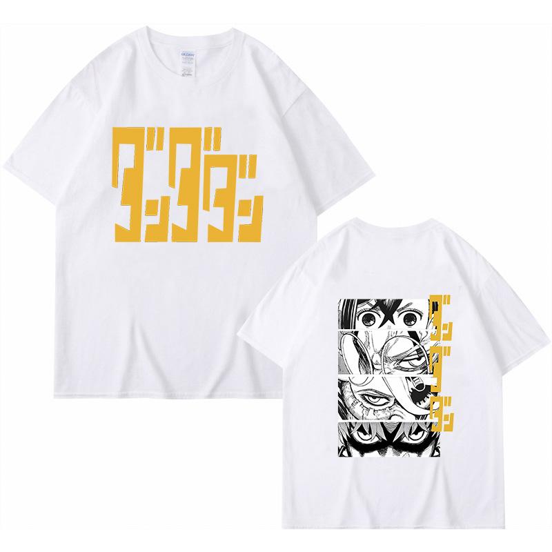 Camiseta de Algodón Dandadan Okarun Unisex Mujer Transpirable Clásica Camiseta Universitaria Años 2000 Ropa Coreana Estética Hip Hop