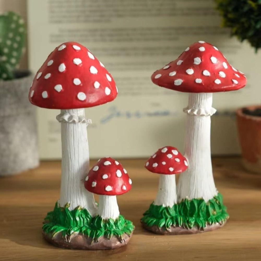DIY Artificial Mushroom Ornament  for Villa Landscape Courtyard Kindergarten and Lawn Decoration