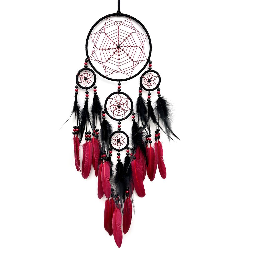 4 Colors Vintage Dream Catcher Feathers Handmade Ornaments Wind Chimes Bedroom Decorations Home Decor Birthday Festival Gifts