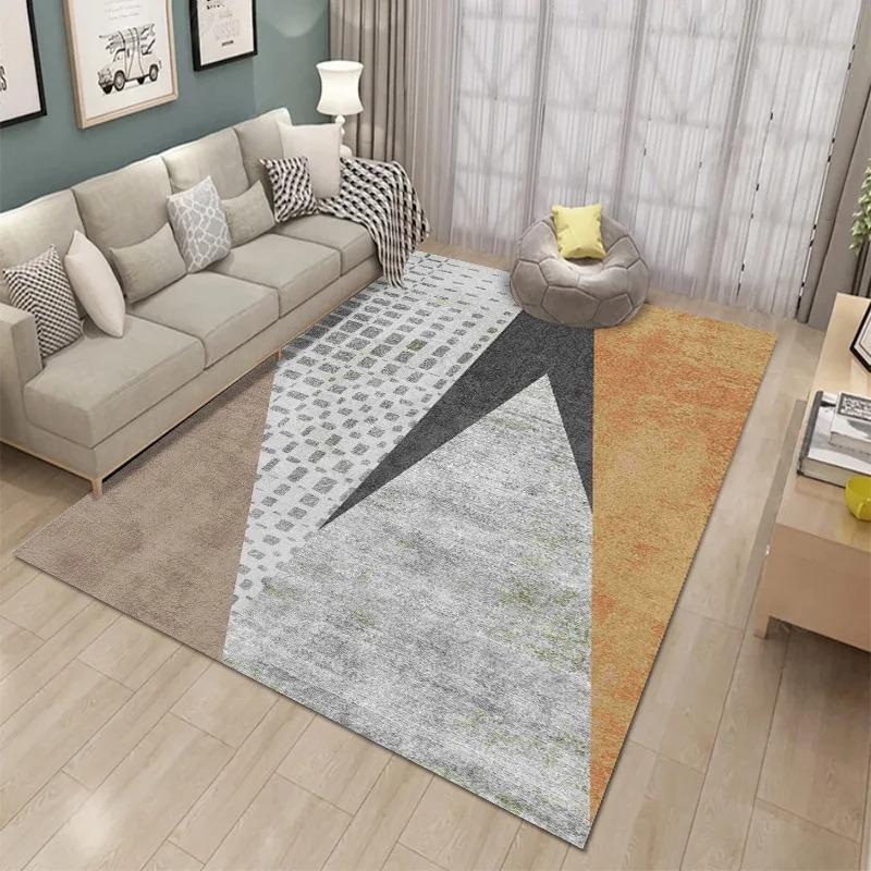 Light Luxury Simple Printed Bedroom Floor Mats Decoration Home Living Room Floor Mats