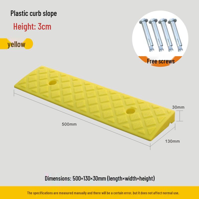 

Plastic Car Ramp: Triangular Slope Pad for Curb and Road Edge