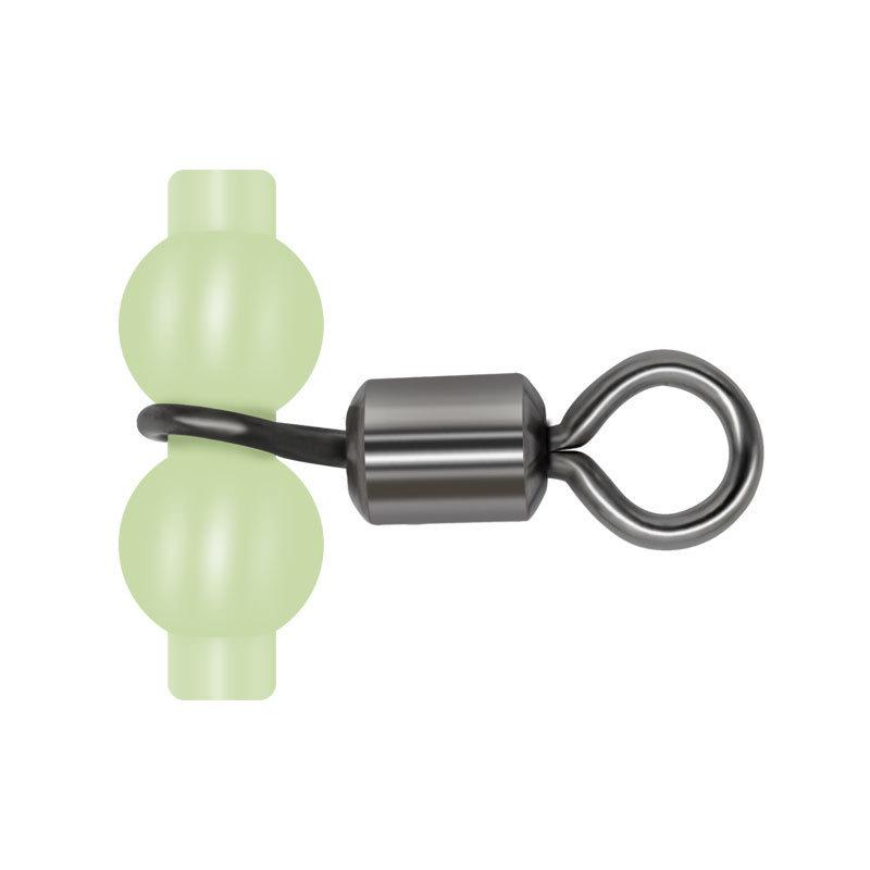 Outdoor Fishing Accessories Set: Fluorescent Fork Connector, Balance Bar, Luminous Gourd Swivel, and Figure-8 Connector