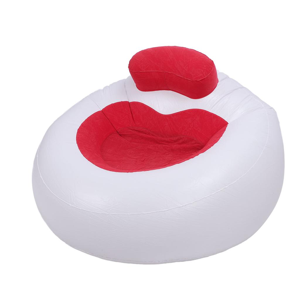 Inflatable Chair Comfortable Supportive Heart Shape Decorative Plush Chair for Bedroom Living Room