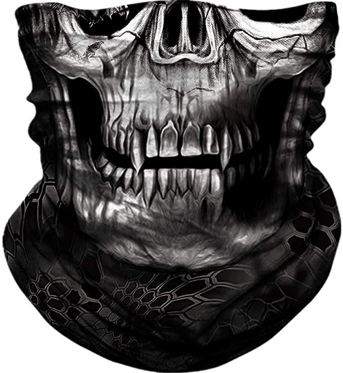 Skull Men Balaclava Ski Mask Cycling Caps Snowboard Face Cover Motorcycle Bicycle Helmet Hood Bandana Scarf Breathable Windproof