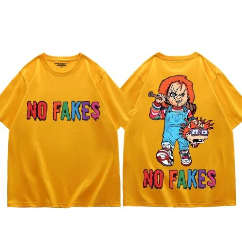 Футболка с рисунком «Ужас без подделки» с рисунком Чака для мужчин и женщин — фото 14