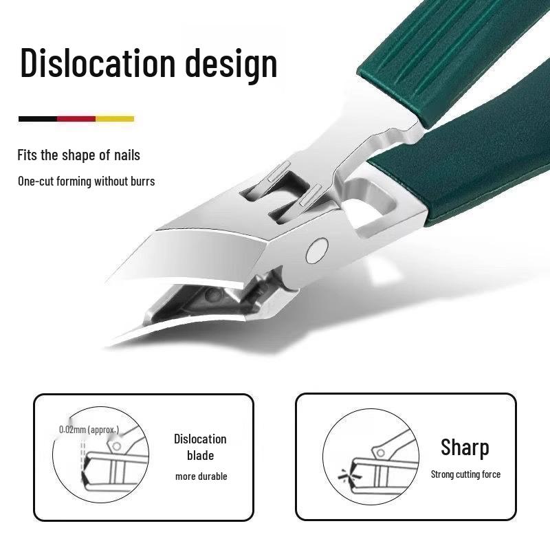 Neukundenrabatt: Premium Deutscher Zehennagelknipser mit schräger Spitze für eingewachsene Nägel - Edelstahl