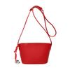 2025 New Niche Design Simple Wind Lychee Pattern Bucket Bag Casual Versatile Korean Sweet Wind Messenger Women's Bag