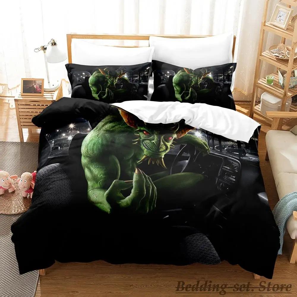 Comfortable Anime Print Bedding Set With Duvet Cover And Pillowcases Single Twin Full Queen King Sizes For All Ages